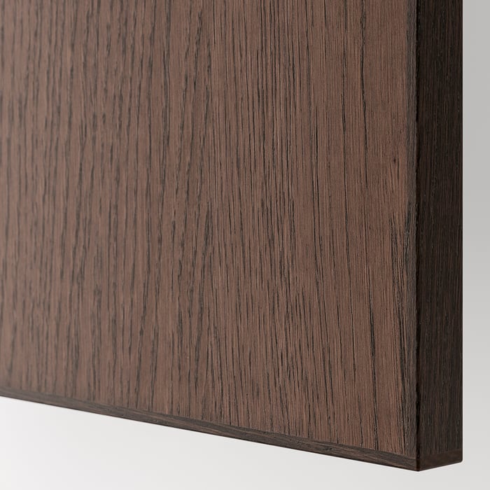 METOD / MAXIMERA Підлогова шафка для варильної поверхні/шухляда/2 дротяні кошики, білий/Sinarp коричневий, 60x60 см, фото 4