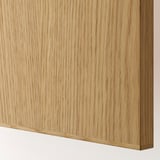 METOD / MAXIMERA Szafka wys 2drzwi/4szufl, biały/Sinarp okl dęb, 40x60x220 cm