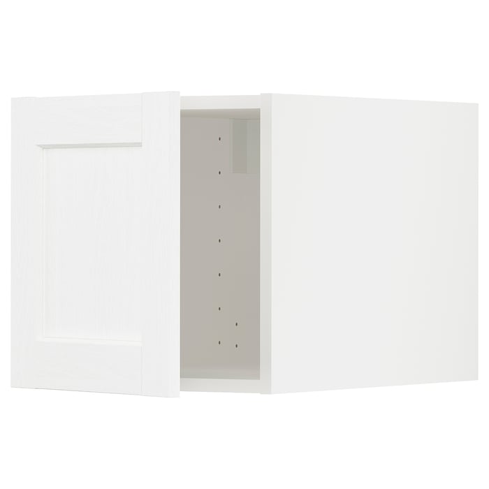 METOD Надбудова, білий Enköping/білий імітація дерева, 40x40 см