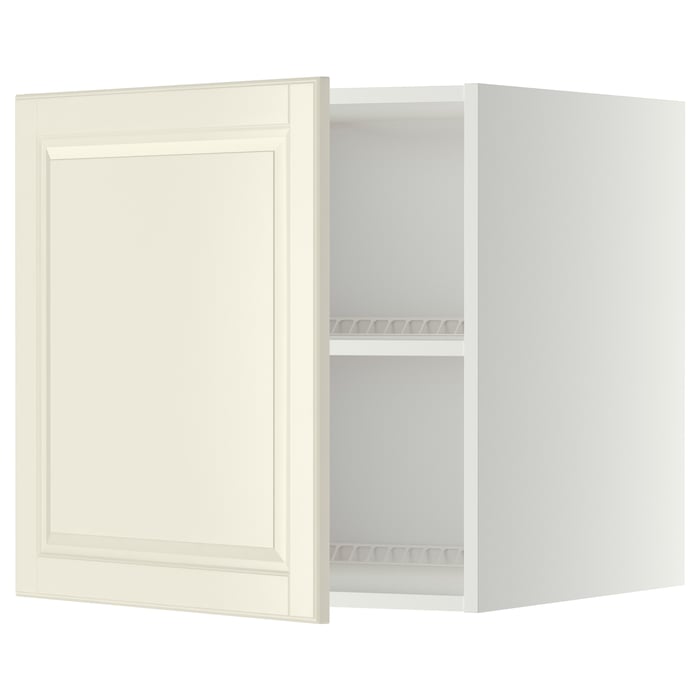 METOD Надставка для холодильника/морозильної камери, білий/Bodbyn кремовий, 60x60 см
