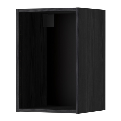 METOD - obud sza śc, 40x37x60 cm, imitacja drewna czarny