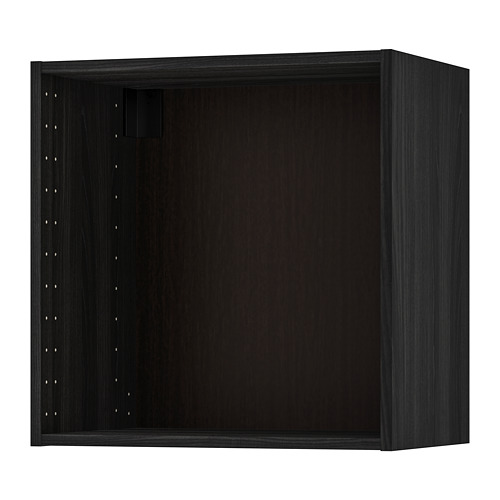 METOD - obud sza śc, 60x37x60 cm, imitacja drewna czarny