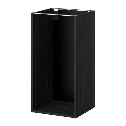 METOD - obud szafki stoj, 40x37x80 cm, imitacja drewna czarny