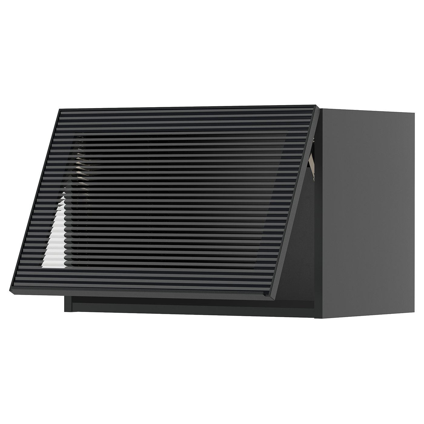 IKEA　HJORSTA RUDSTA witryna, antracyt, 80x37x120 cm - IKEA