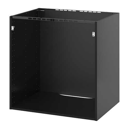 METOD - szafka na piekarnik/pod zlew, 80x60x80 cm, czarnoszary