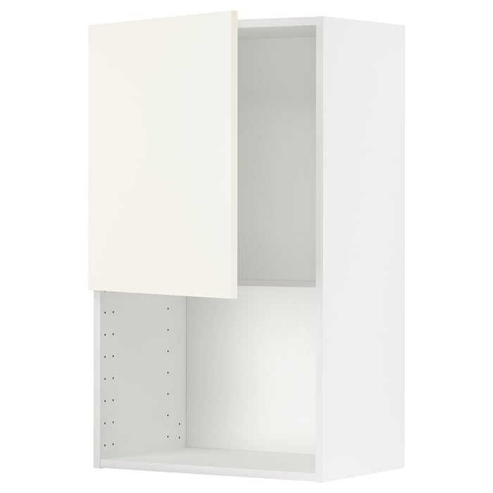 METOD Настінна шафка для мікрохвильової печі, білий/Vallstena білий, 60x100 см
