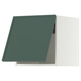 METOD Szafka śc poz, biały/Aspudden ciemny szarozielony, 40x40 cm