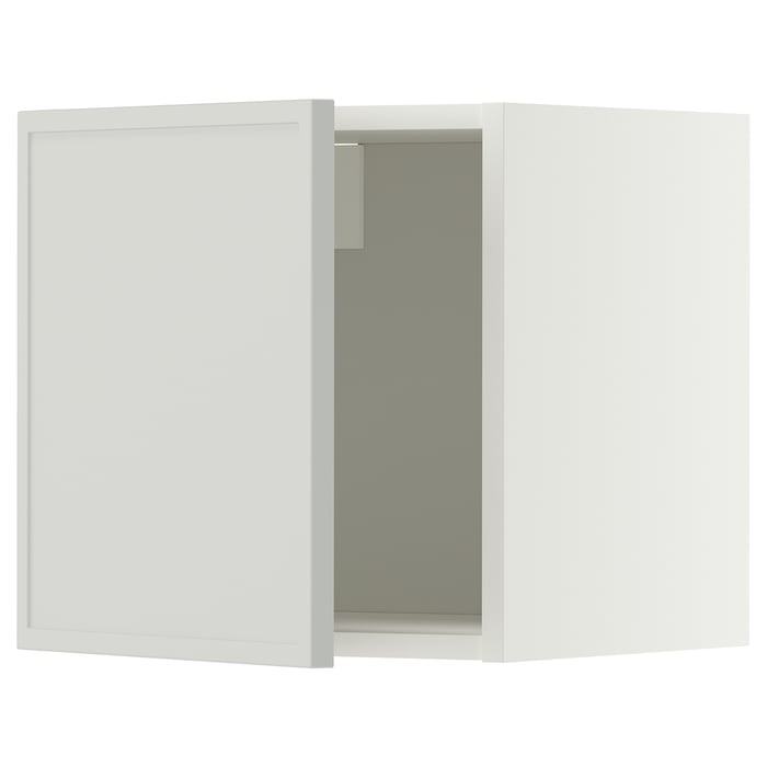 METOD Настінна шафка, білий/Aspudden світло-сірий, 40x40 см