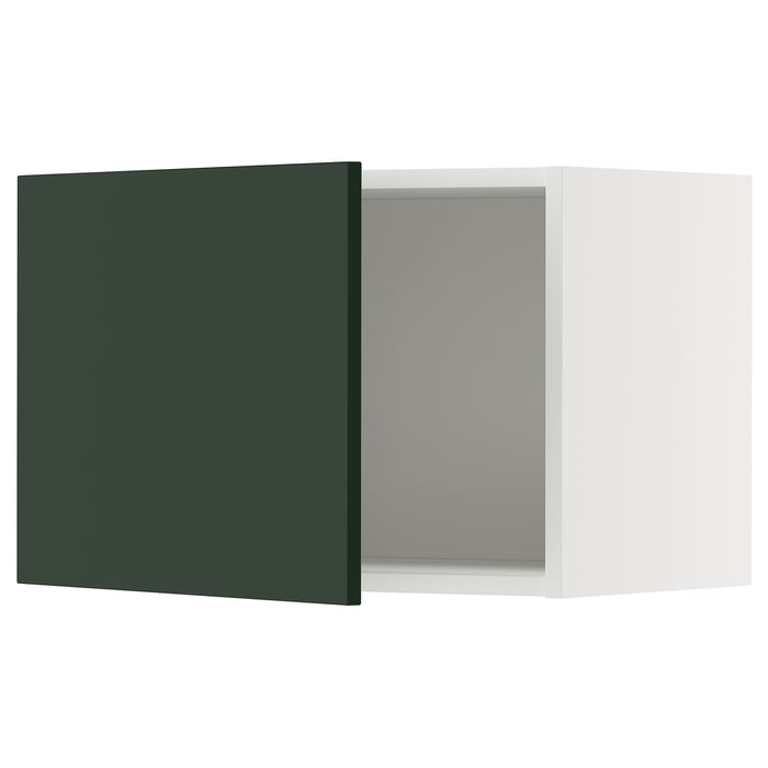 METOD Настінна шафка, білий/Havstorp глибокий зелений, 60x40 см