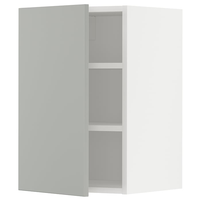 METOD Настінна шафка з полицями, білий/Havstorp світло-сірий, 40x60 см