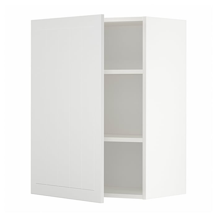 METOD Настінна шафка з полицями, білий/Stensund білий, 60x80 см