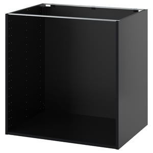 METOD Підлогова шафа - чорно-сірий 80x60x80 см