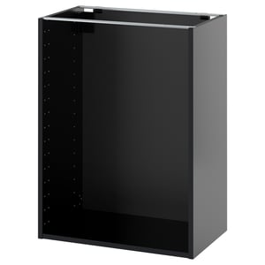 METOD Підлогова шафа - чорно-сірий 60x37x80 см
