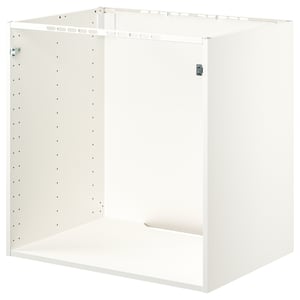 METOD Підлогова шафа для вбудованої техніки/мийки - білий 80x60x80 см