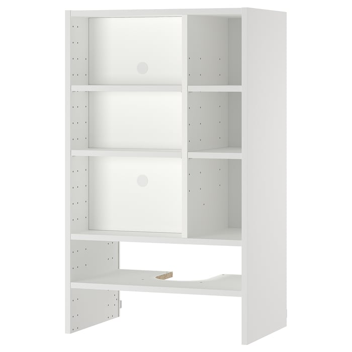 METOD Навісна шафа для вбудованої витяжки, білий, 60x37x100 см