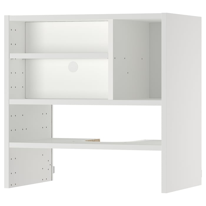 METOD Навісна шафа для вбудованої витяжки, білий, 60x37x60 см