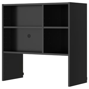 METOD Навісна шафа для вбудованої витяжки - чорно-сірий 80x37x80 см