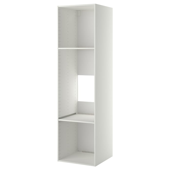 METOD Висока шафа для вбудованої техніки, білий, 60x60x220 см