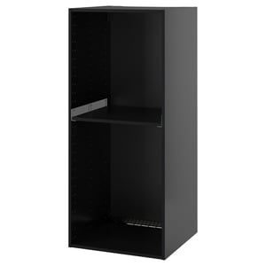 METOD Висока шафа для вбудованої техніки - чорно-сірий 60x60x140 см