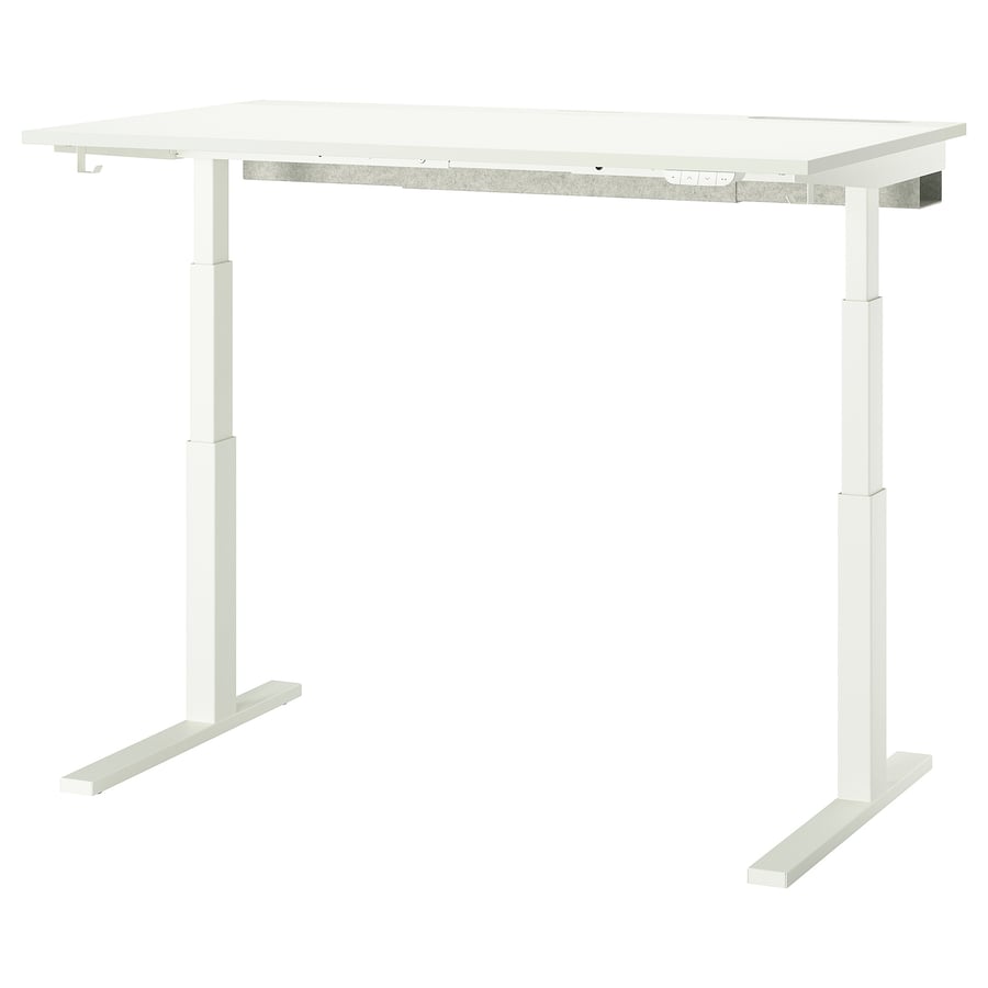 MITTZON regulējams rakstāmgalds, elektrisks baltā krāsā, 140x80 cm