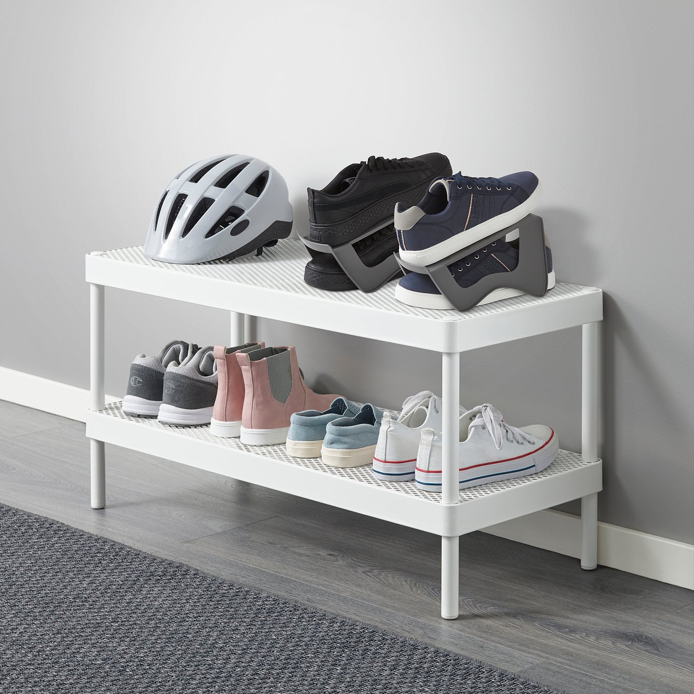 modul dlya hraneniya obuvi ikea polka 14x14x24 sm seryj