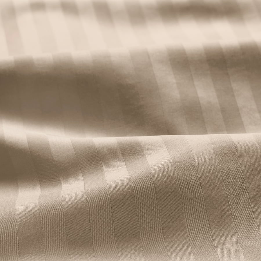 NATTJASMIN tekikott ja 2 padjapüüri, helebeež / 200x200/50x60