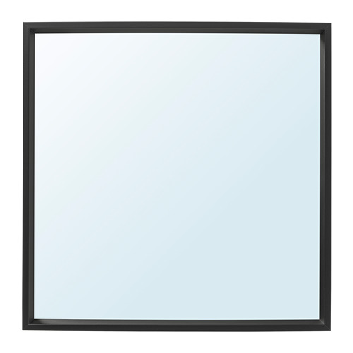 NISSEDAL - lustro, 65x65 cm, czarny