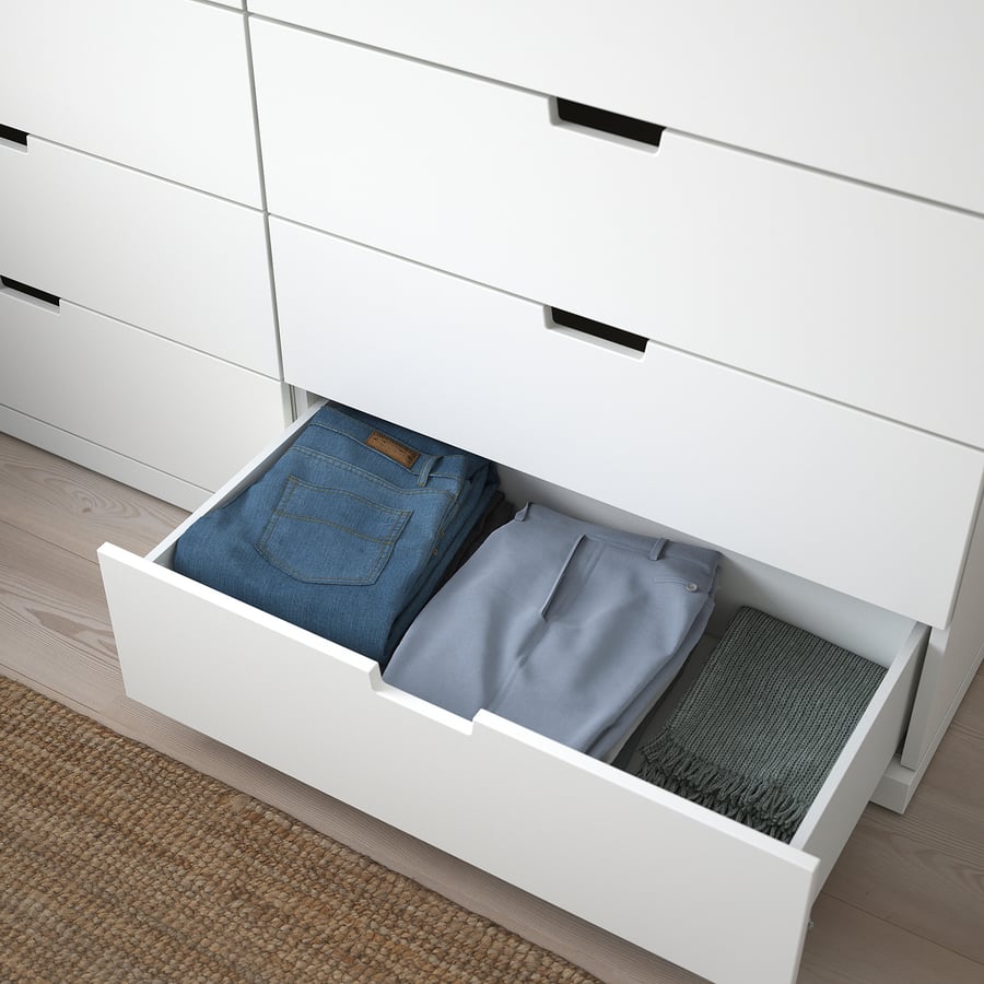 NORDLI Kummut, 12 sahtliga, valge, 160x145 cm NORDLI Kummut, 12 sahtliga, valge, 160x145 cm