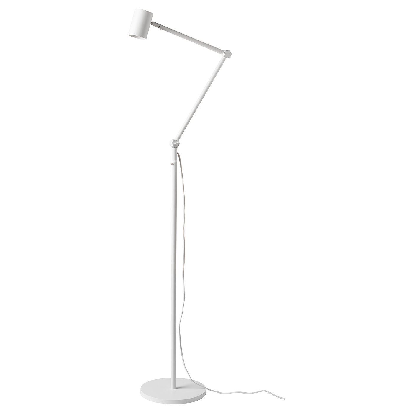 フロアスタンド IKEA NYMANE NYMÅNE lampa podłogowa/do czytania, biały - IKEA