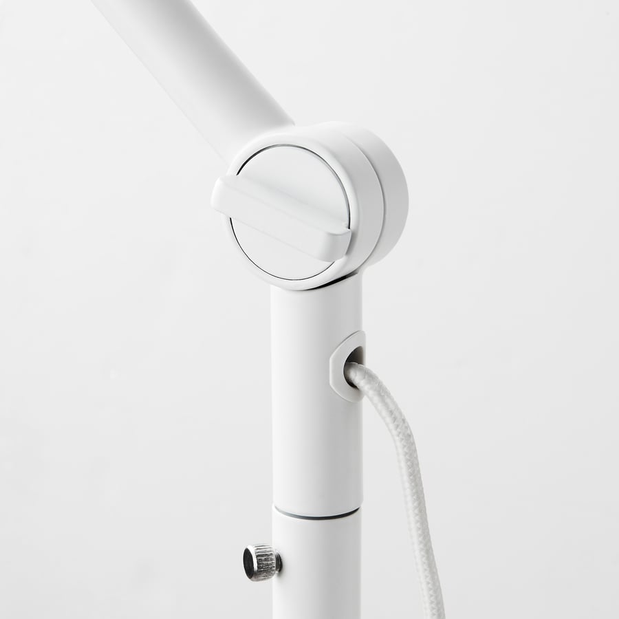 NYMÅNE Põranda / lugemislamp, valge