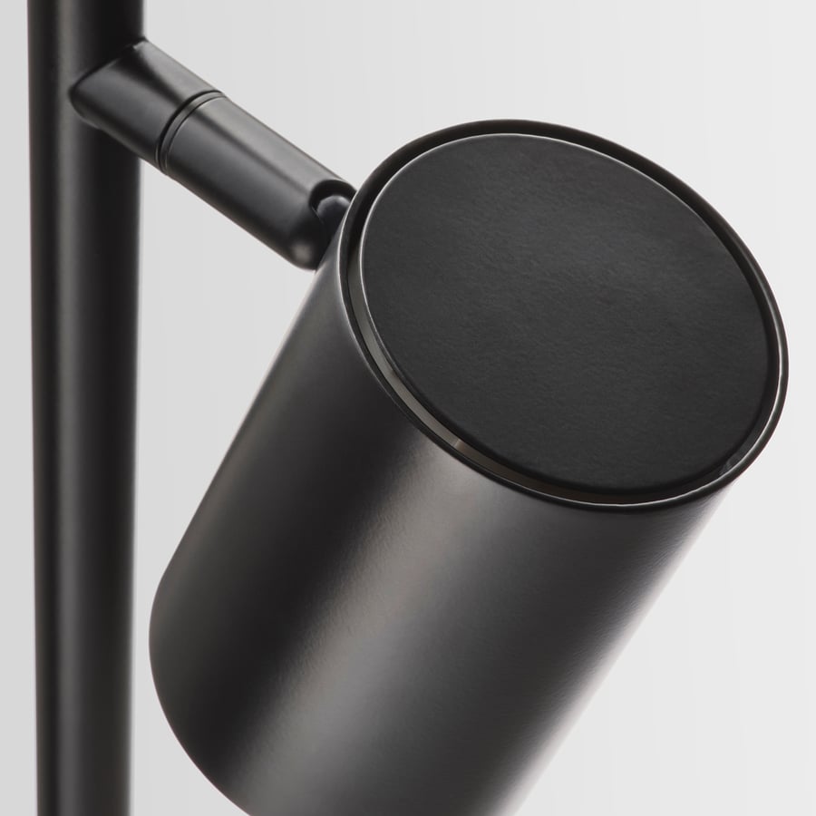 NYMÅNE stāvlampa ar 3 spuldzēm, 160 cm antracīta krāsā