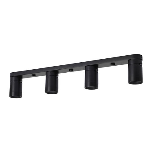 NYMÅNE - oświetlenie sufitowe/4 reflektory, antracyt