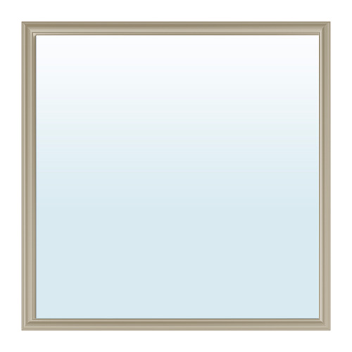 NYPONBUSKE - lustro, 65x65 cm, szarobeżowy