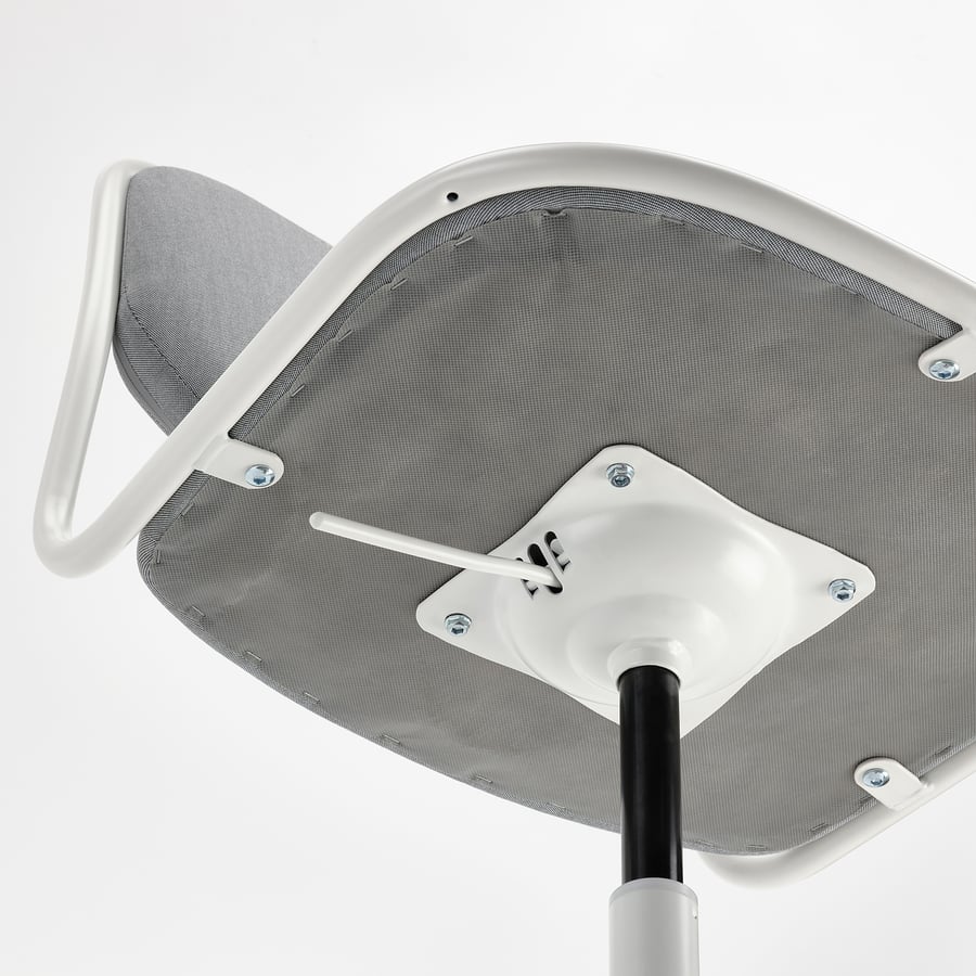 ÖRFJÄLL pöördtool, valge/Vissle helehall