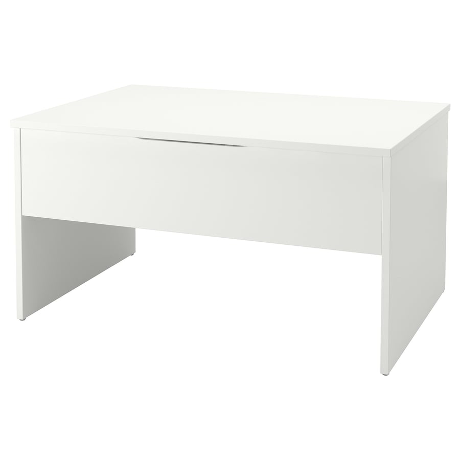 ÖSTAVALL  regulējams kafijas galdiņš, 90 cm, baltā krāsā  