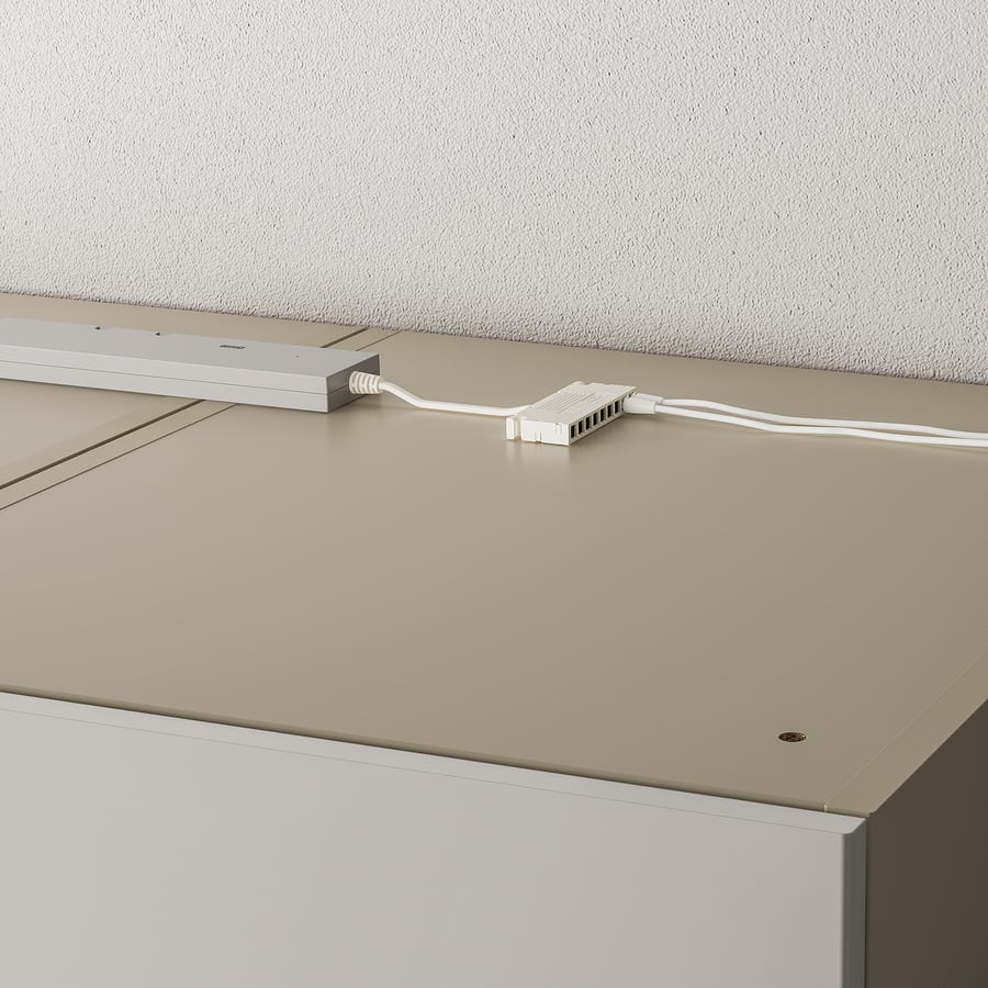 ÖVERSIDAN skapja LED sloksne ar sensoru, regulējama gaismas intensitāte smilšpelēka, 71 cm