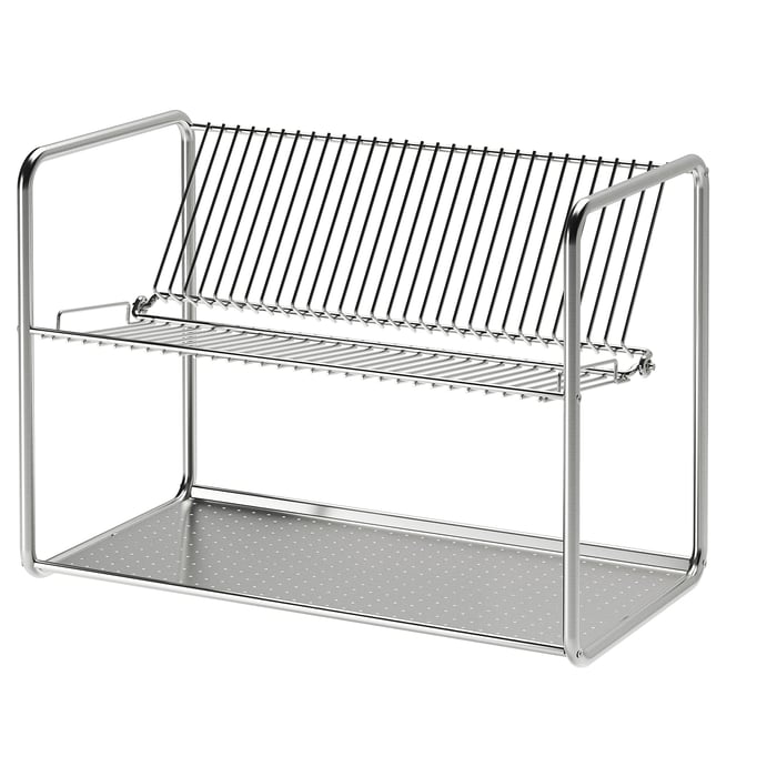 ORDNING Сушарка для посуду, нержавіюча сталь, 50x27x36 см