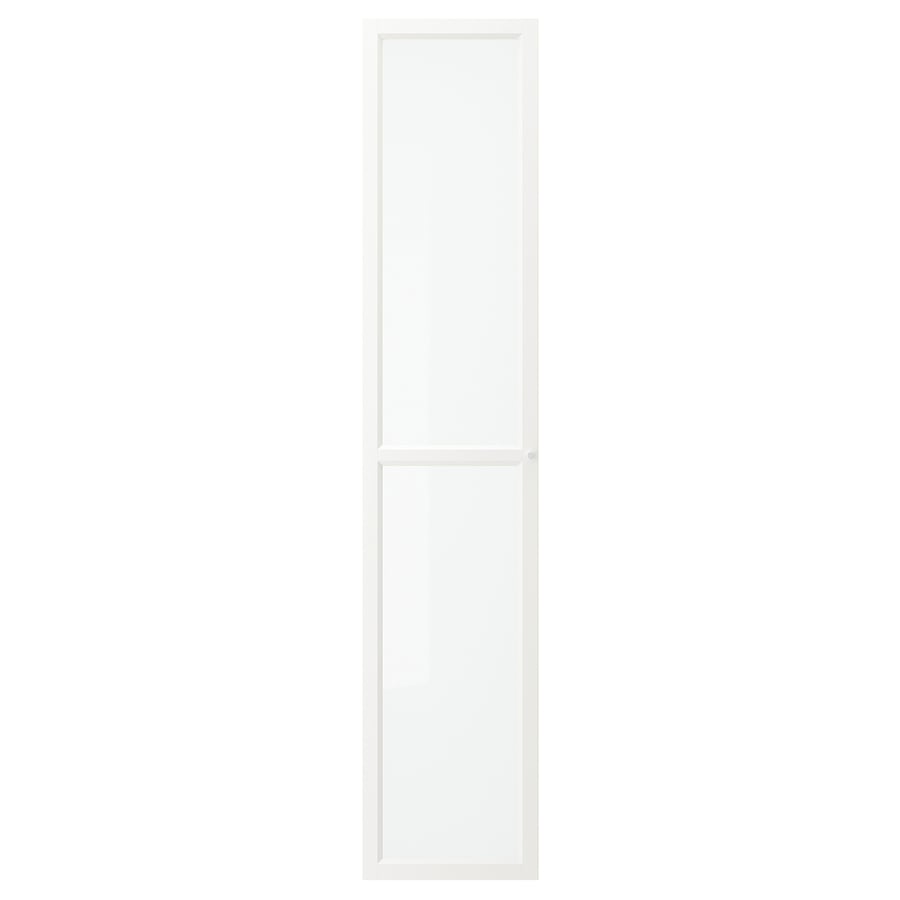 OXBERG  klaasuks, 40x192 cm, valge  