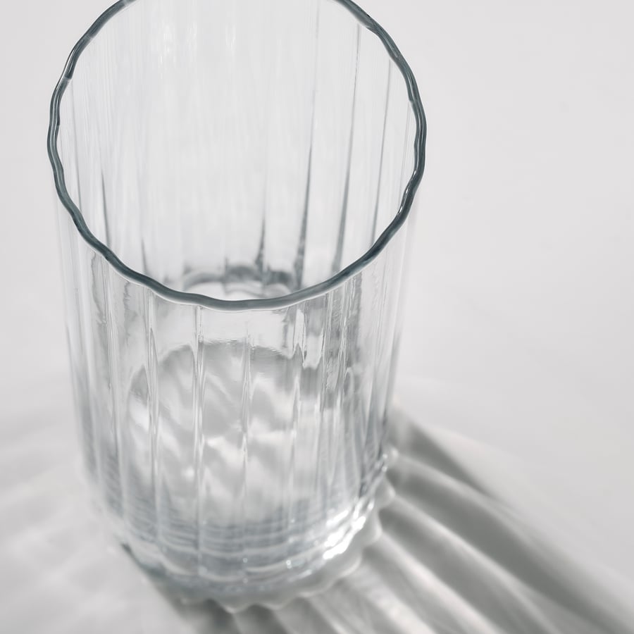 PÄRLGLADA vāze, stikls, 18 cm