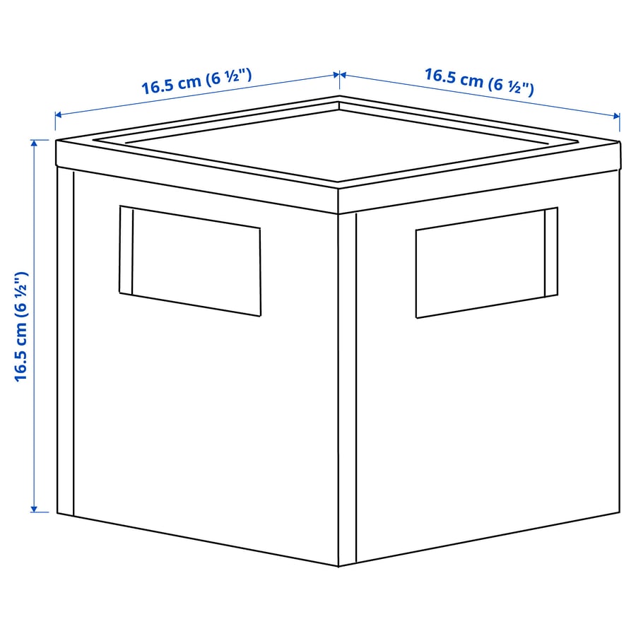 PANSARTAX kaanega kast, läbipaistev hallikassinine, 16.5x16.5x16.5 cm PANSARTAX kaanega kast, läbipaistev hallikassinine, 16.5x16.5x16.5 cm
