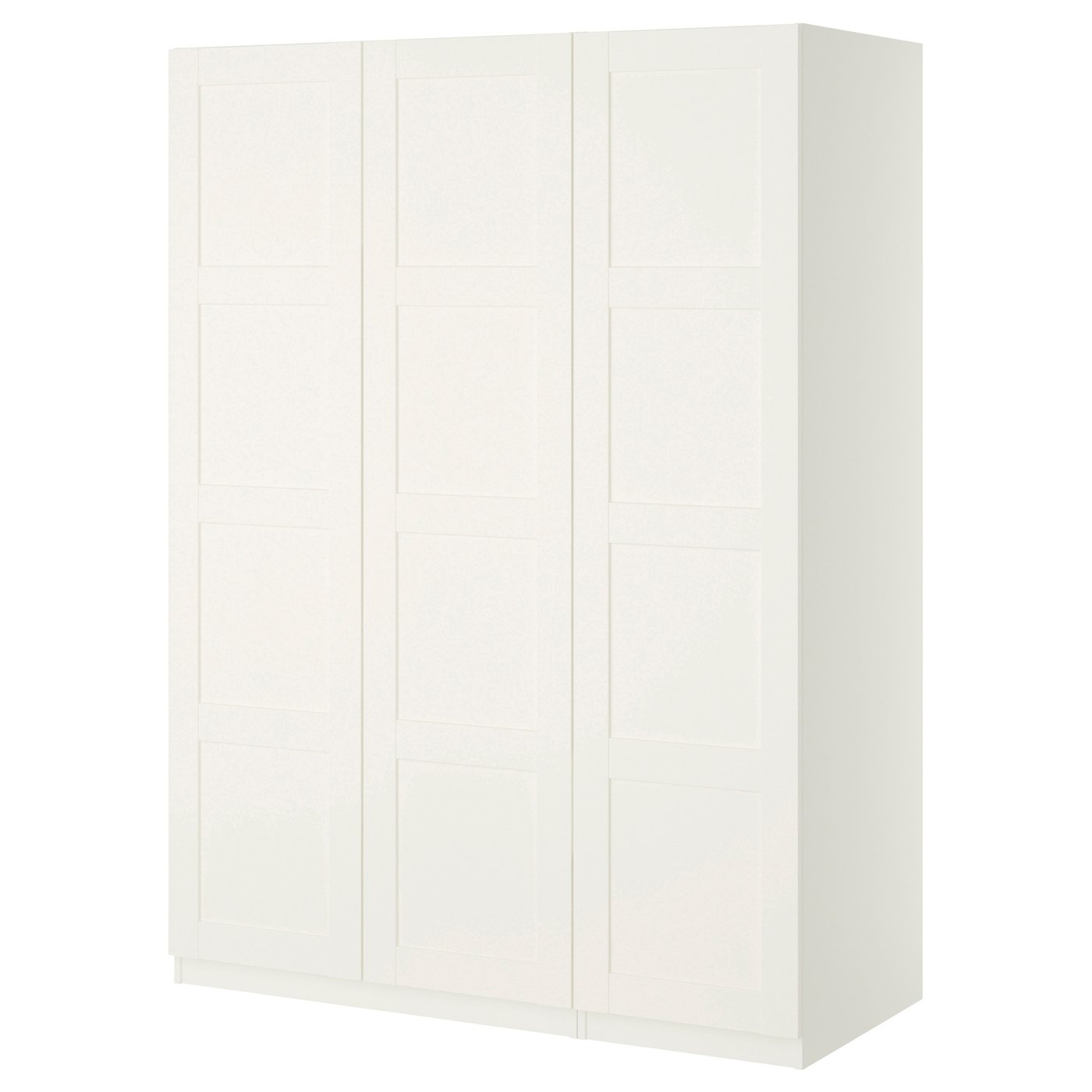 Шафа IKEA PAX / BERGSBO, білий / білий, 150 × 60 × 201 см — фото 2