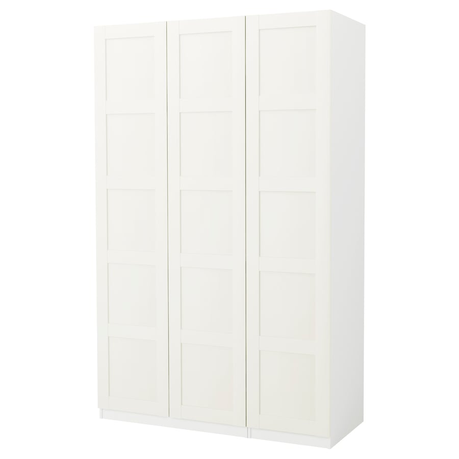 PAX riidekapp, valge/Bergsbo valge / 150x60x236 cm
