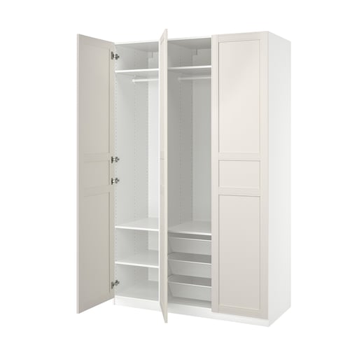 PAX / FLISBERGET Комбінація шафи - білий/білий 150x60x236 см