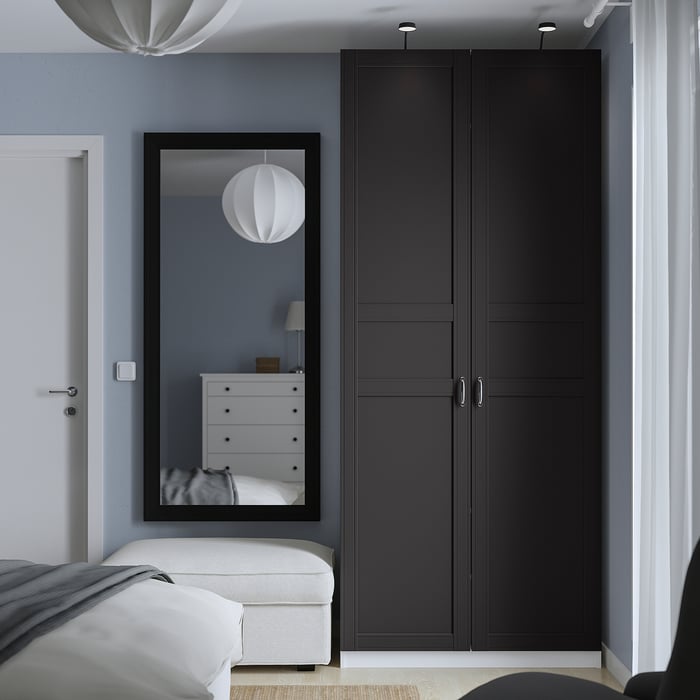 PAX / FLISBERGET Шафа, білий/антрацит, 100x60x236 см, фото 3
