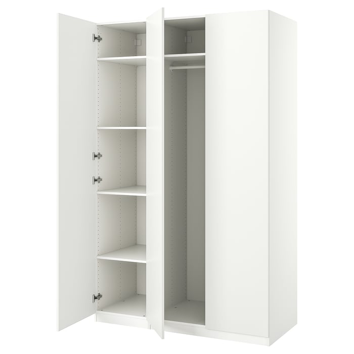 PAX / FORSAND Комбінація шаф, білий/білий, 150x60x236 см