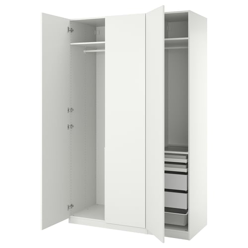 PAX / FORSAND Комбінація шаф - білий/білий 150x60x236 см