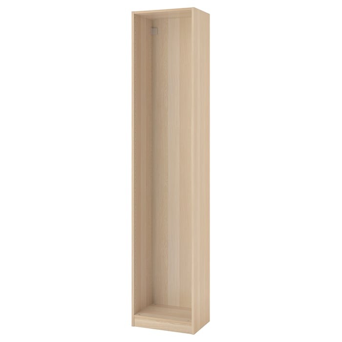 PAX Каркас шафи, імітація дуба з білою морилкою, 50x35x236 см