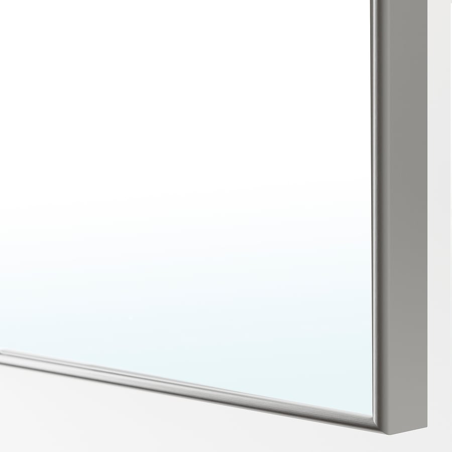 PAX / REINSVOLL/ÅHEIM skapju kombinācija, baltā krāsā/smilšpelēka spoguļstikls, 200x60x236 cm