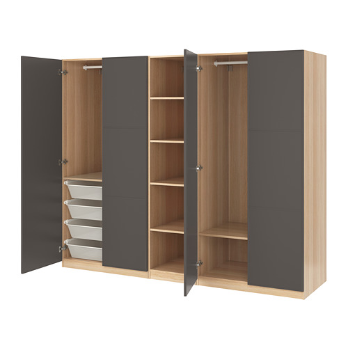 pax PAX riidekapid ustega / 250x60x201 cm