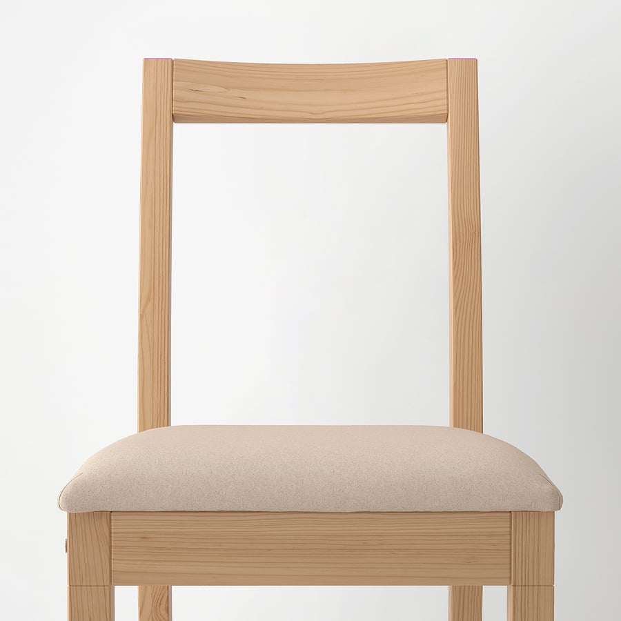 PINNTORP / PINNTORP galds un 4 krēsli, gaiši brūns traips, sarkans traips/Katorp dabīgs gaiši brūns traips, 125 cm